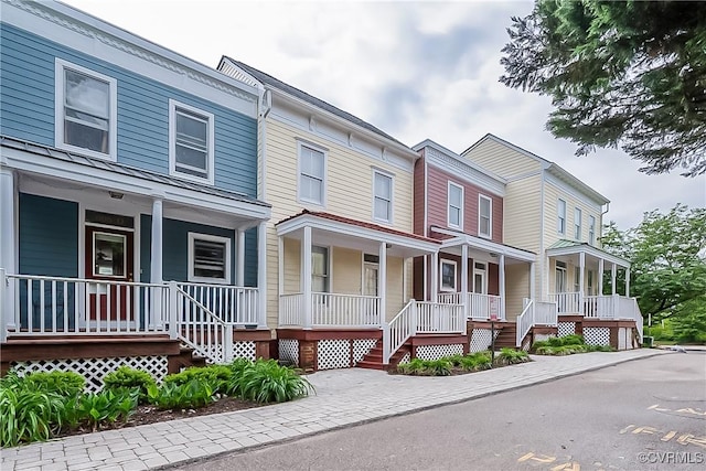 605 Spring St Unit P, Richmond, VA 23220 - townhome / multi-family property with covered porch and uncovered parking