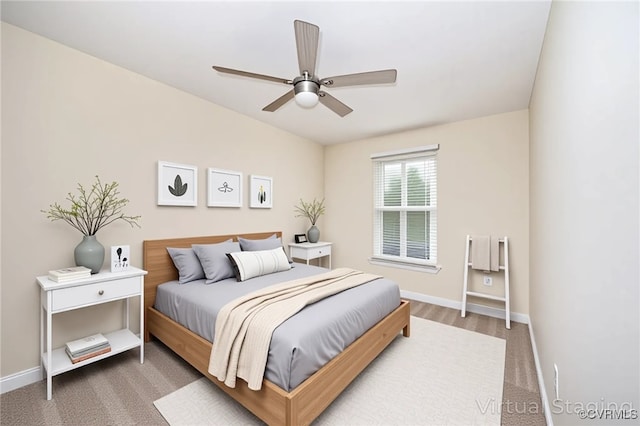 605 Spring St Unit P, Richmond, VA 23220 - carpeted bedroom featuring baseboards and ceiling fan
