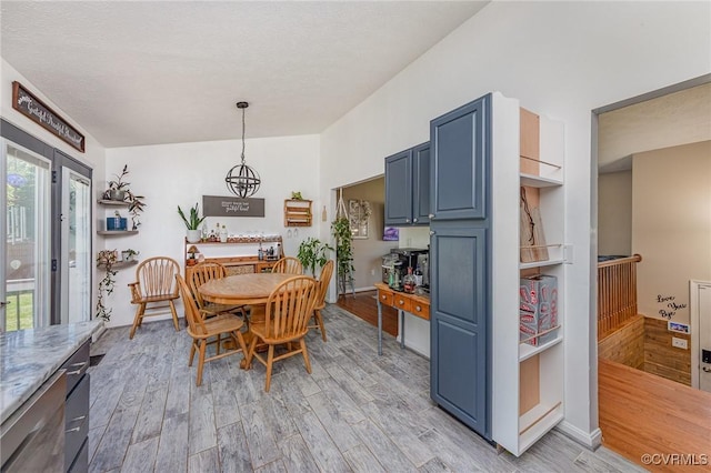 10701 Hamiltons Xing, Fredericksburg, VA 22408 - dining room featuring light wood finished floors and a notable chandelier