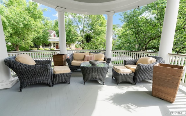 view of patio / terrace with outdoor lounge area