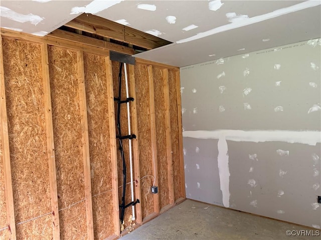 view of basement