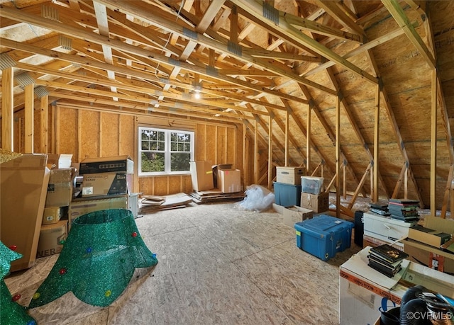 view of attic
