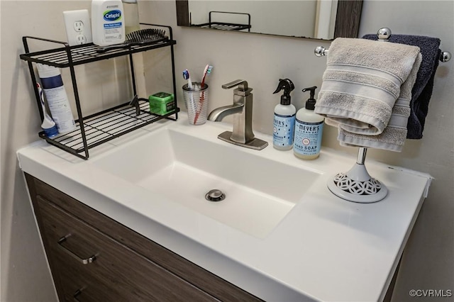 bathroom view of vanity