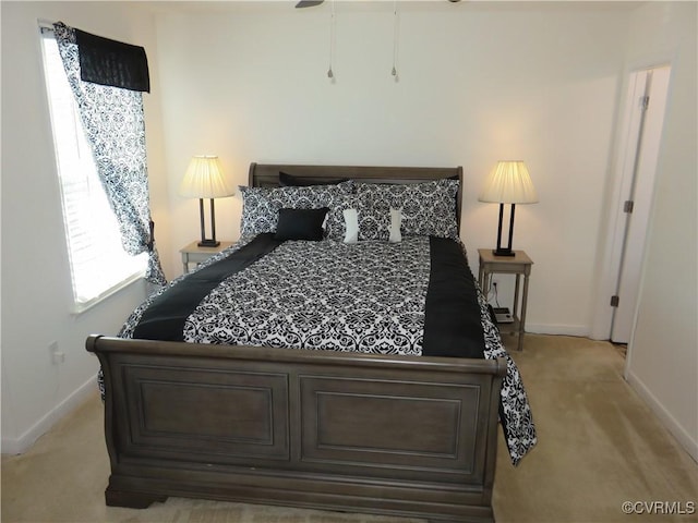 1632 Chestnut Park Ln, Richmond, VA 23222 - bedroom featuring baseboards and light carpet