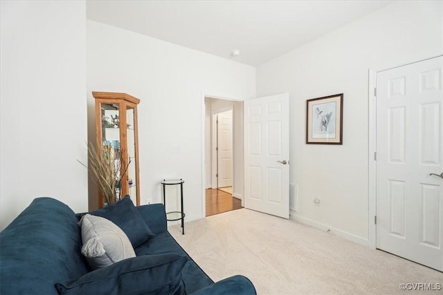 7315 Cornus Ave, Chesterfield, VA 23832 - living area featuring carpet flooring, baseboards, and visible vents
