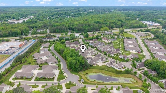 7315 Cornus Ave, Chesterfield, VA 23832 - aerial view featuring a water view, a forest view, and a residential view