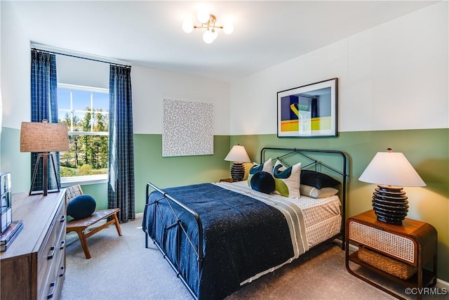 bedroom featuring carpet flooring