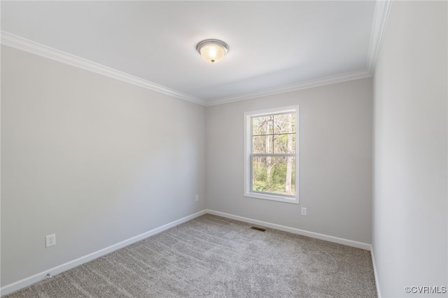 0 Union Church Rd, Palmyra, VA 22963 - empty room with baseboards, carpet flooring, visible vents, and crown molding