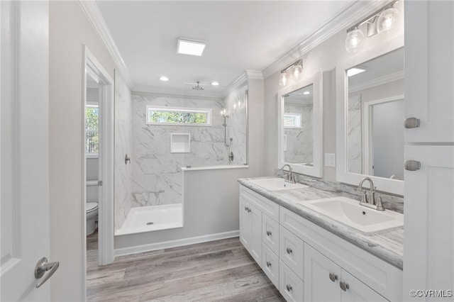 0 Union Church Rd, Palmyra, VA 22963 - full bath with crown molding, a marble finish shower, and a sink