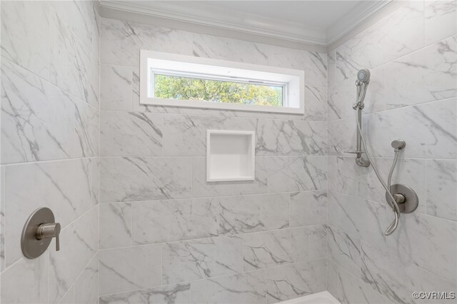 0 Union Church Rd, Palmyra, VA 22963 - bathroom with crown molding and a tile shower