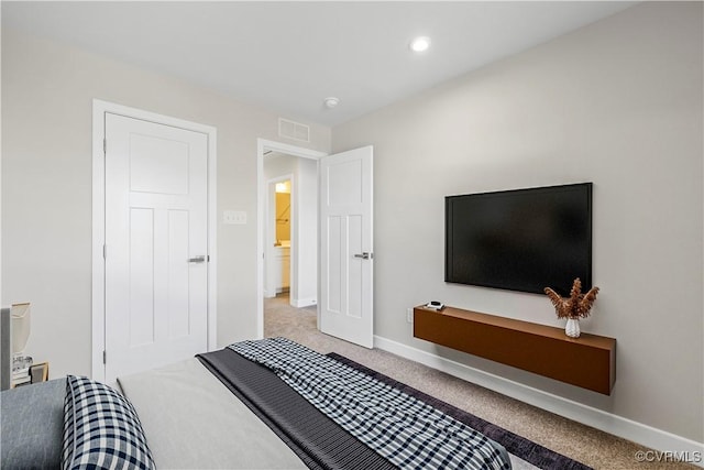 1255 Lazy River Rd, Chesterfield, VA 23114 - bedroom with baseboards, recessed lighting, visible vents, and carpet