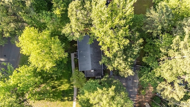 view from above of property