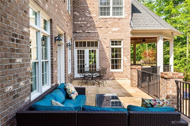 view of patio / terrace featuring outdoor lounge area