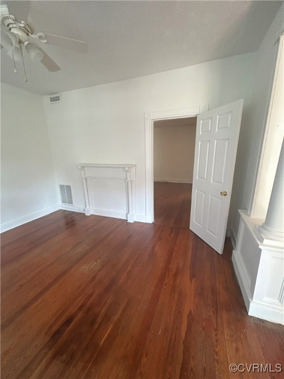 2307 Wright Ave, Richmond, VA 23224 - spare room featuring wood finished floors and a ceiling fan