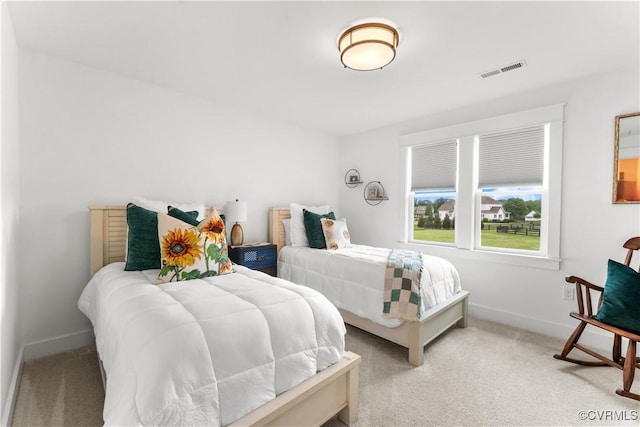 3307 Colston Ct, Powhatan, VA 23139 - bedroom featuring light carpet, baseboards, and visible vents