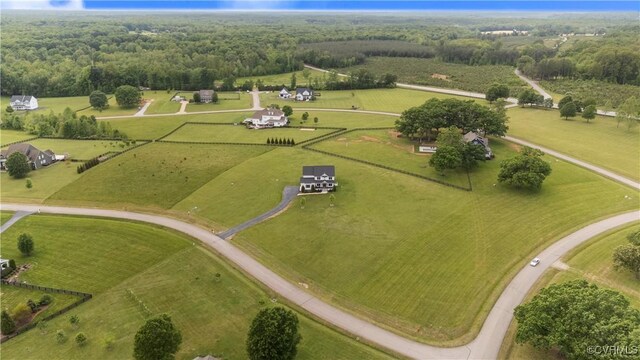 3307 Colston Ct, Powhatan, VA 23139 - drone / aerial view featuring a rural view and a view of trees
