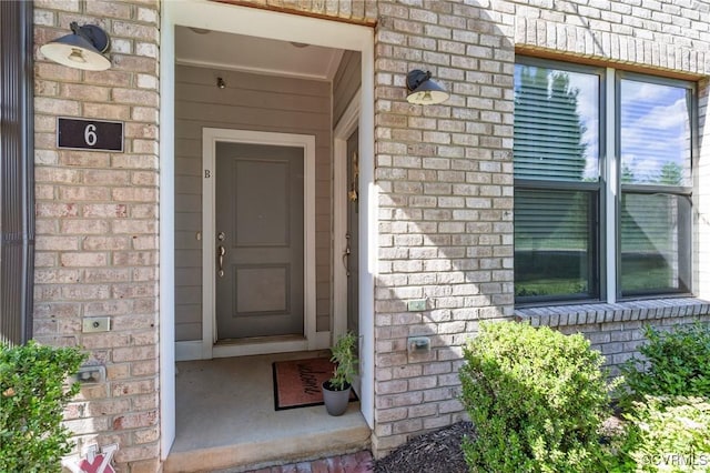 6 Flatwater Row Unit B, Henrico, VA 23231 - view of exterior entry featuring brick siding
