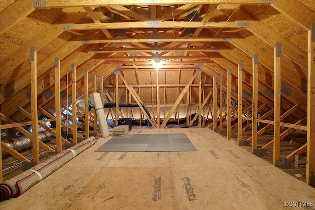 view of attic