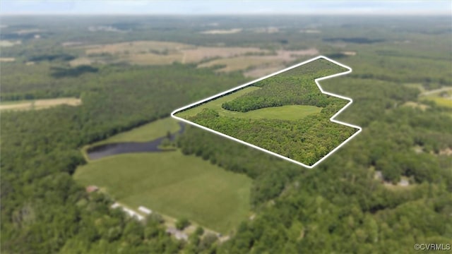33356 Richmond Tpke, Hanover, VA 23069 - overview of rural landscape featuring property parcel outlined