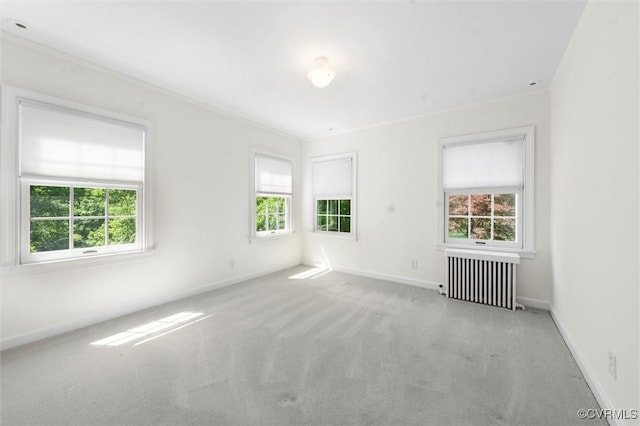 33356 Richmond Tpke, Hanover, VA 23069 - carpeted empty room featuring radiator heating unit, plenty of natural light, baseboards, and ornamental molding