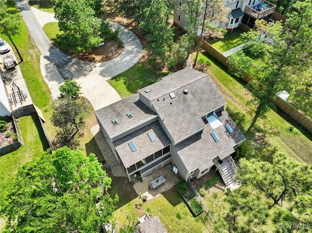 drone / aerial view