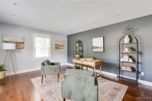 10102 Cherrywood Dr, Richmond, VA 23238 - living room featuring wood finished floors and recessed lighting