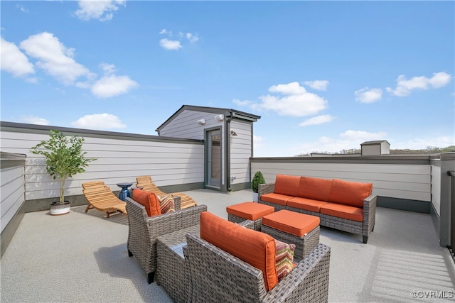 view of patio / terrace featuring outdoor lounge area