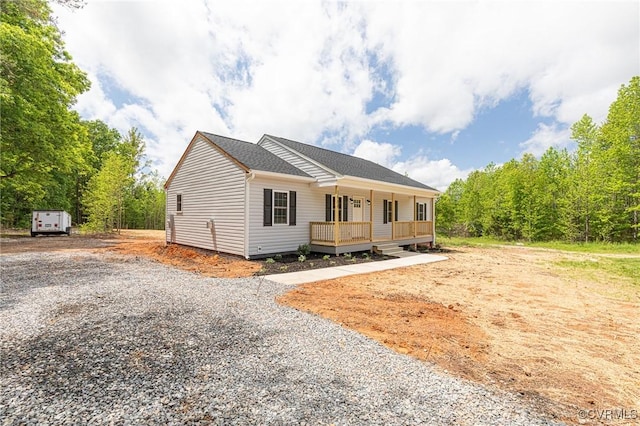 1684 Halls Store Rd, Mineral, VA 23117 - view of front of property with driveway and a porch