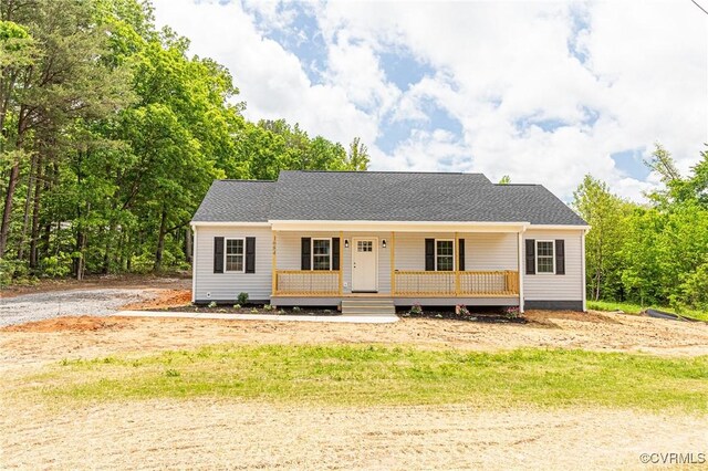 1684 Halls Store Rd, Mineral, VA 23117 - view of front of home with covered porch