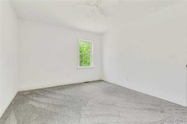 1684 Halls Store Rd, Mineral, VA 23117 - unfurnished room featuring ceiling fan, carpet floors, and baseboards