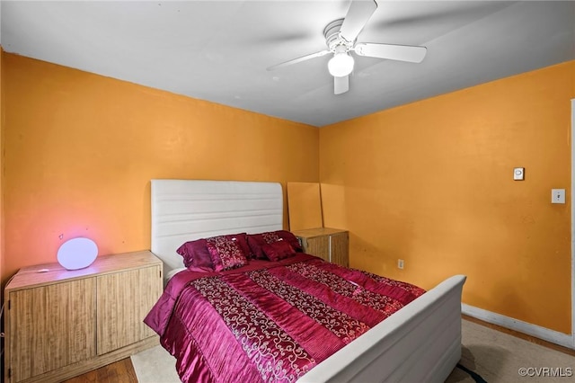 2704 Greenway Ave, Henrico, VA 23228 - bedroom with ceiling fan and baseboards