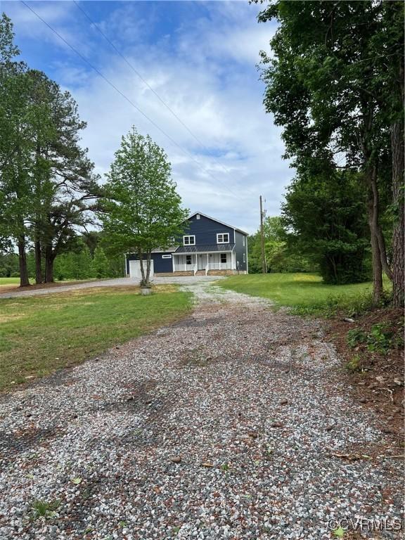 1506 Old Poole Rd, Alberta, VA 23821 - view of front of home featuring a front yard and driveway