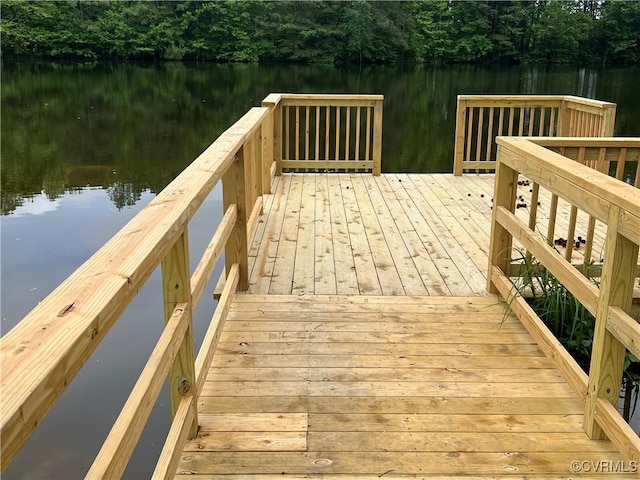 1506 Old Poole Rd, Alberta, VA 23821 - deck featuring a water view