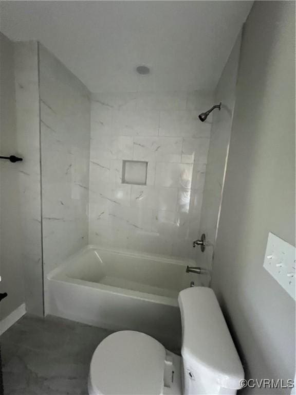 1506 Old Poole Rd, Alberta, VA 23821 - bathroom featuring toilet and bathtub / shower combination