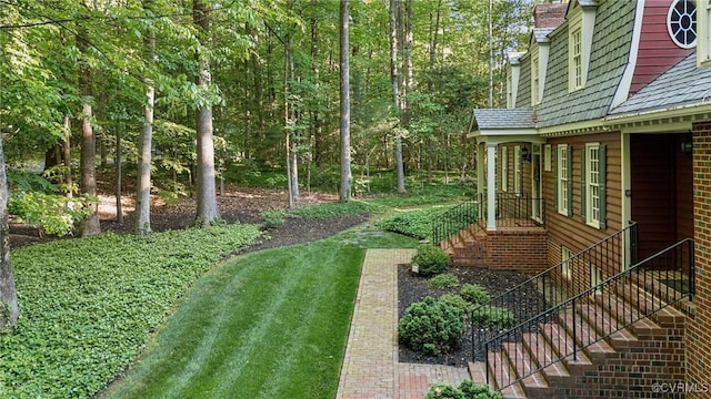 2410 Walhala Dr, North Chesterfield, VA 23236 - view of yard featuring stairway