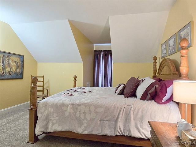 12448 Whisana Ln, Ashland, VA 23005 - bedroom with lofted ceiling, carpet floors, and baseboards
