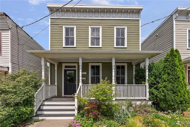 view of front of house with a porch
