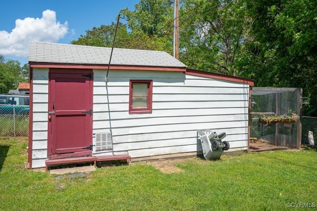 view of outbuilding with an outbuilding