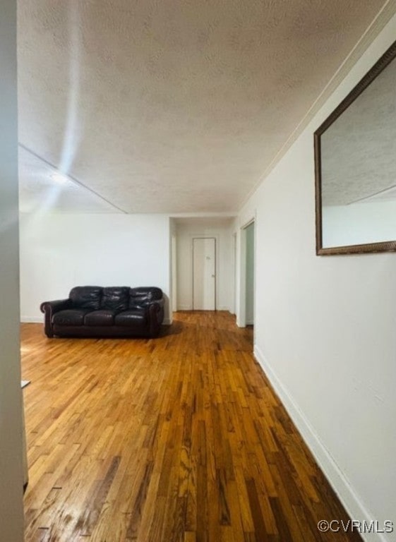 705 Endly St, Chase City, VA 23924 - hall featuring wood finished floors and a textured ceiling