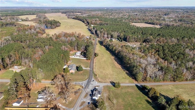 13130 The Glebe Ln, Charles City, VA 23030 - aerial view of property's location with a heavily wooded area and rural landscape