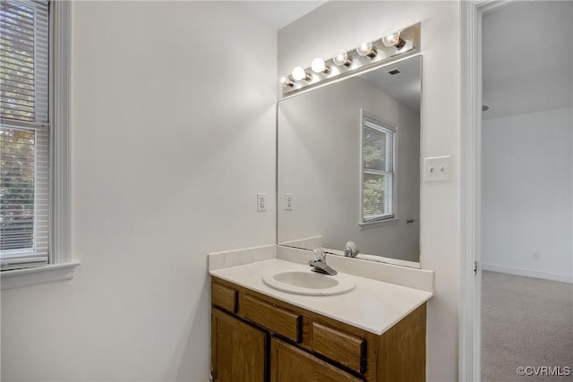 bathroom with vanity