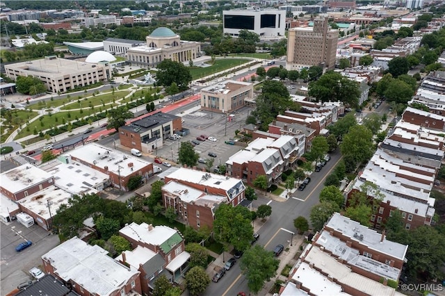 2706 W Grace St, Richmond, VA 23220 - aerial overview of property's location featuring nearby urban area