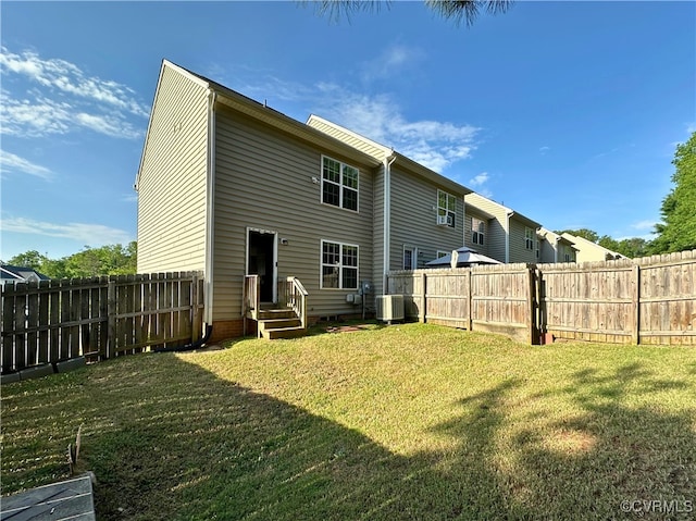 3000 Perdue Springs Ln, Chester, VA 23831 - back of property featuring cooling unit and entry steps