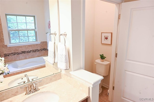 5801 Riverside Trl, Richmond, VA 23225 - full bath featuring vanity, toilet, and tile patterned flooring