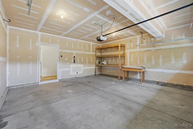 5801 Riverside Trl, Richmond, VA 23225 - garage featuring a garage door opener