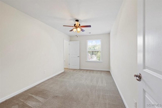 5801 Riverside Trl, Richmond, VA 23225 - empty room with carpet, ceiling fan, and baseboards