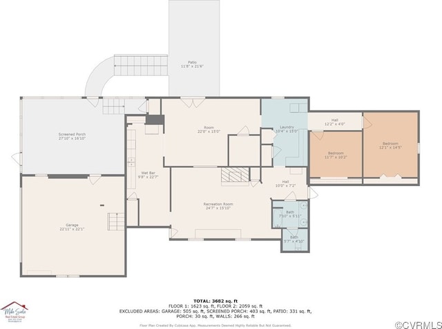 12060 Pinhook Rd, Hanover, VA 23146 - floor plan / room layout