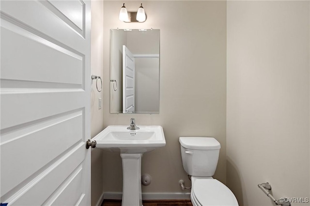 half bath with toilet