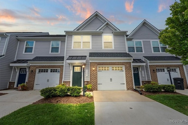 11301 Winding Brook Terrace Dr, Hanover, VA 23005 - multi unit property featuring brick siding, concrete driveway, an attached garage, and roof with shingles