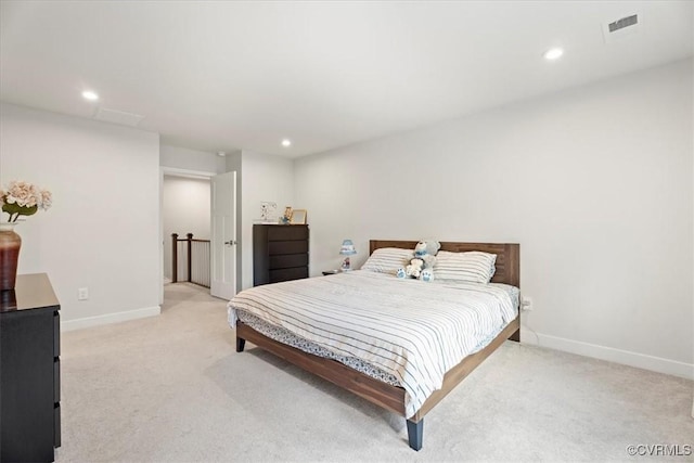 11301 Winding Brook Terrace Dr, Hanover, VA 23005 - bedroom featuring light colored carpet, baseboards, and recessed lighting
